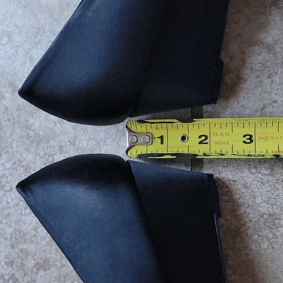 Platinum BP Wedge Black Dress Heels - Picture 7 of 8